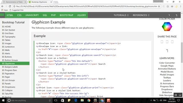 Learning Bootstrap Glyphicons Part9 смотреть онлайн