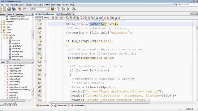 19 - Yii Framework 2 - Force Download (Forzar descarga de archivos del servidor) смотреть онлайн