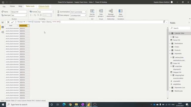 Power BI Basics Date slicer to filter on multiple date columns part 1 смотреть онлайн