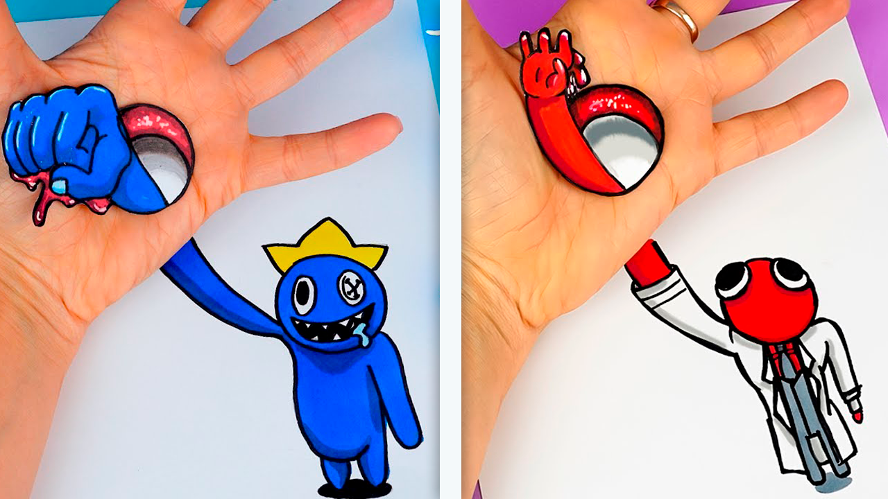 Невероятные фокусы Красный против Синего из Роблокс Радужные друзья смотреть онлайн