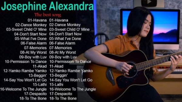 Best of Josephine Alexandra 2023 | Top 18 great Guitar songs performed by Josephine Alexandra