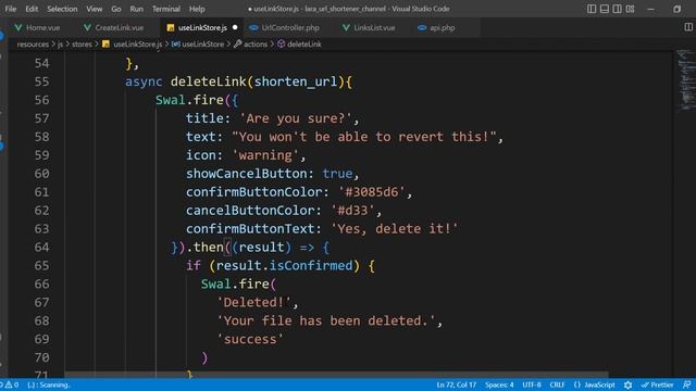 Laravel 9 and Vue js 3 Url Shortener -12- (Adding Sweet Alert & Fixing Bugs) | Moroccan Darija смотреть онлайн