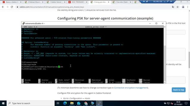 06.03- TBZ05-AL03 - Configurando a comunicação segura entre o Zabbix server x Zabbix proxy смотреть онлайн