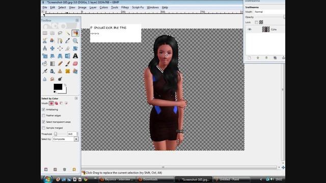 How to edit sims 3 pictures USING GIMP смотреть онлайн