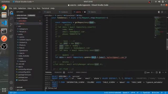 Repository | #8 | Node Js TypeORM MySql in Hindi смотреть онлайн