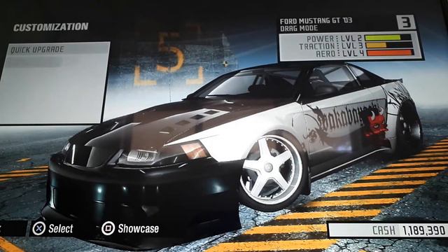 Ford Mustang '03 Drag tune setup NFS Prostreet смотреть онлайн