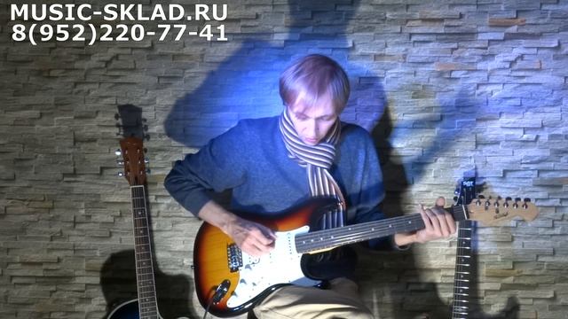 Обзор Электрогитары Fender Style Stratocaster Homage 320SB смотреть онлайн