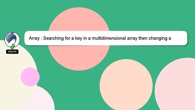 Array : Searching for a key in a multidimensional array then changing a value with PHP смотреть онлайн
