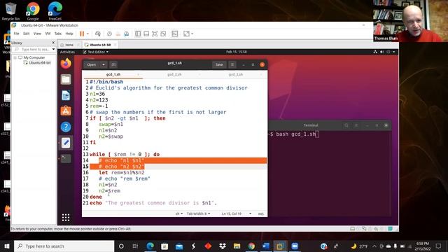 Bash Demo: Euclid's greatest common divisor algorithm смотреть онлайн