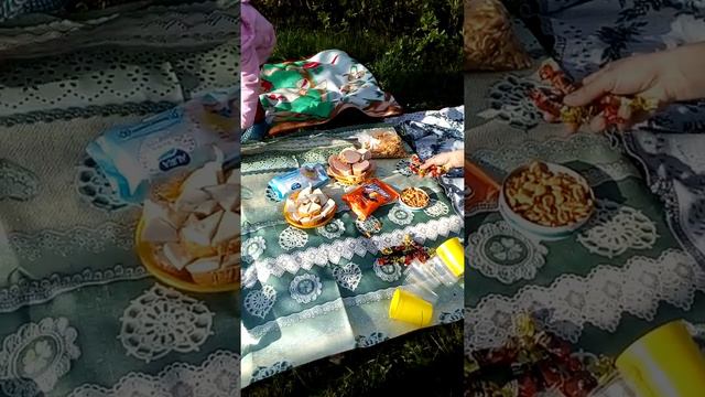 Семейный поход на рыбалку совместили с пикником на природе. Моменты семейного счастья смотреть онлайн