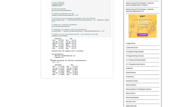 How to do boxcox transformation in R | 5000+ end-to-end notebooks @ https://setscholars.net смотреть онлайн