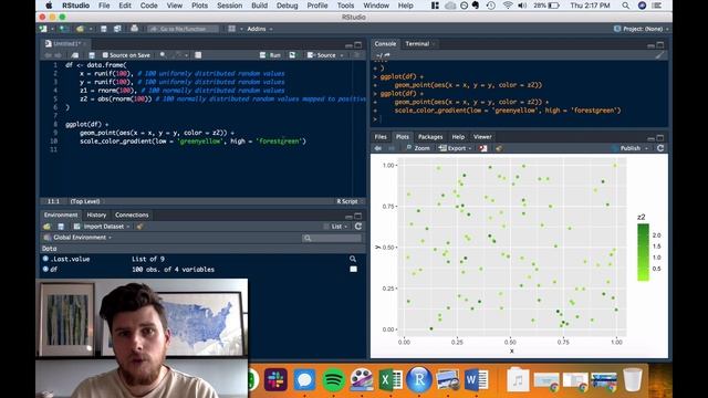 Guide to ggplot Colors: Working with Color Gradients for Numeric Data смотреть онлайн