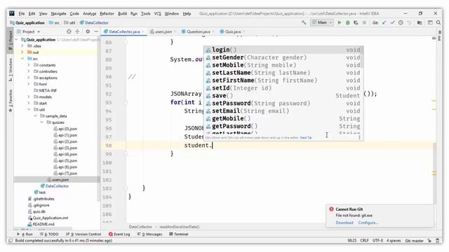 #53. Loading Sample Data of Students | JavaFX Quiz Application | Hindi смотреть онлайн