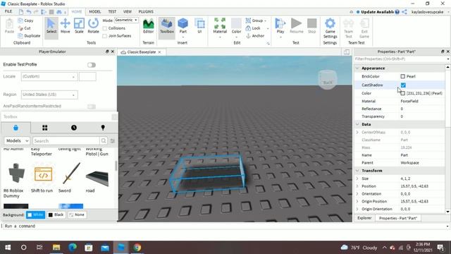HOW TO MAKE A INVISIBLE BLOCK/PART IN ROBLOX STUDIO! (EASY & SHORT) смотреть онлайн