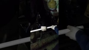 Делаем черенок для  лопаты из полипропилена. Эксперемент