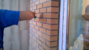 Балкон, очистка, отмывка кирпича под лак