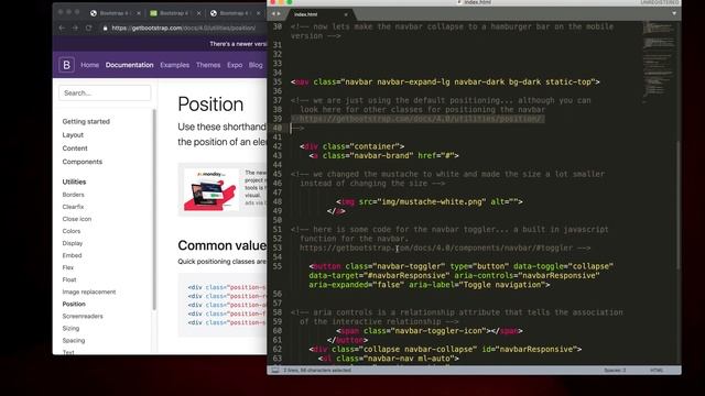 Bootstrap 4 Tutorial смотреть онлайн