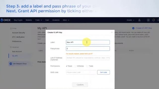 How to generate OKEx API key смотреть онлайн