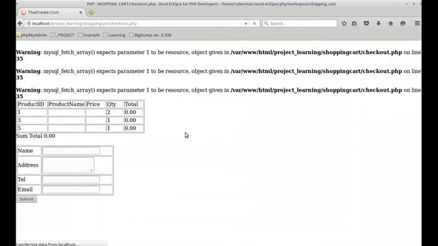 PHP Shopping Cart with SESSION and Array смотреть онлайн