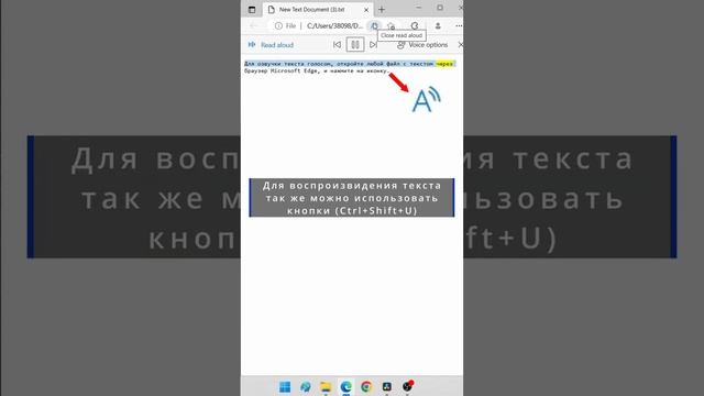 Озвучка текста голосом #windowstutorials #windows #short смотреть онлайн