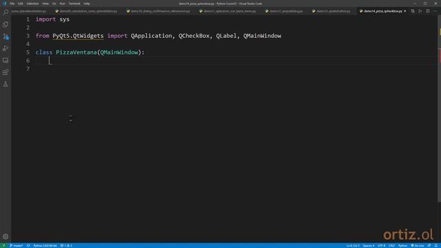 Python Curso V2: 418 1/3 Selección de Ingredientes Adicionales para una Pizza - QCheckBox смотреть онлайн