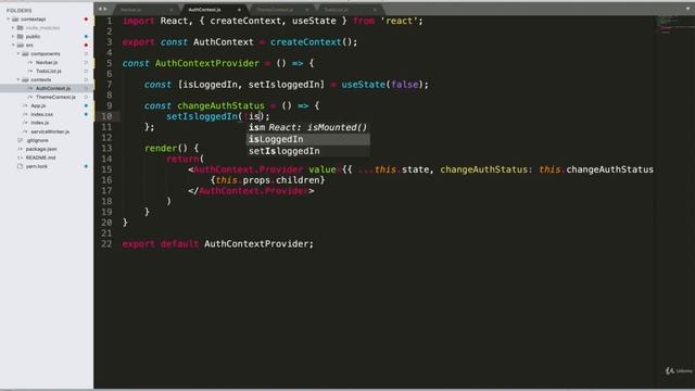 100 Create Context with Functional Component смотреть онлайн