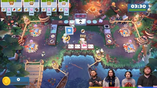 Overcooked 2: Campfire Cook Off - #5 - Sauage Backpacks! (4 Player Gameplay) смотреть онлайн
