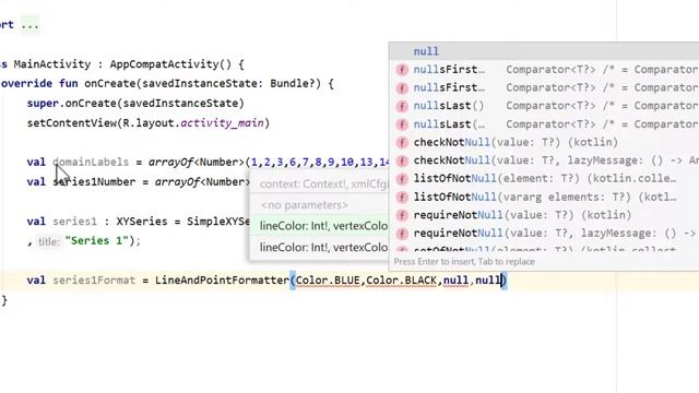 How to make XY Plot Chart - Kotlin - Android Studio Tutorial смотреть онлайн