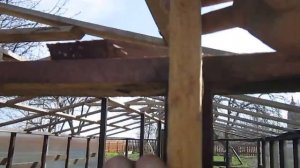 Сотовый поликарбонат на деревянную теплицу 1