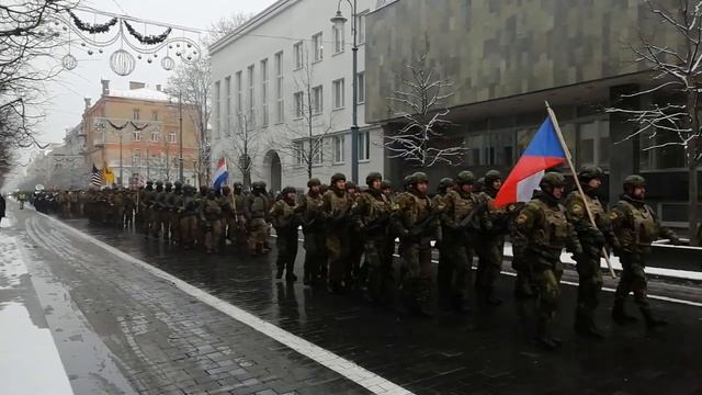 Lietuvos kariuomenės diena 2021. Paradas Gedimino prospekte. смотреть онлайн