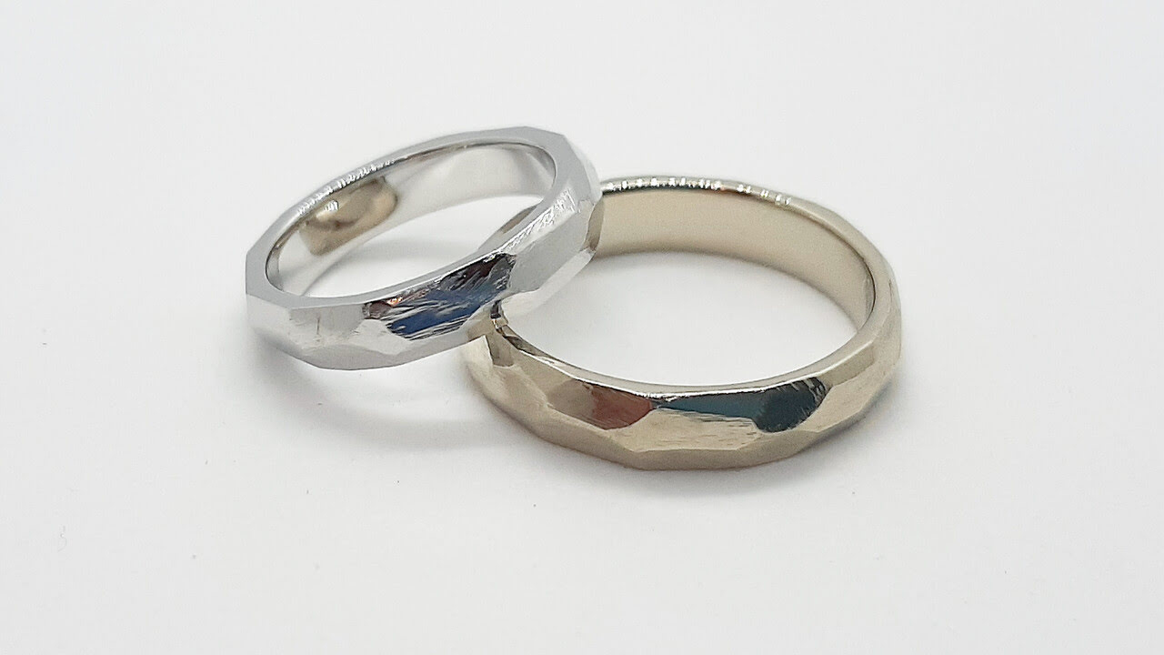 Парные обручальные кольца из белого золота смотреть онлайн