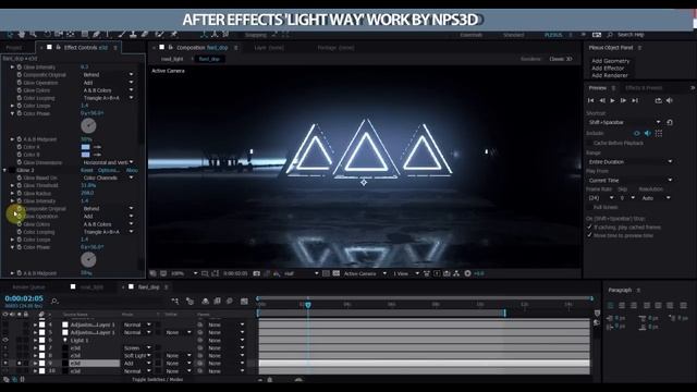 AFTER EFFECTS 'LIGHT WAY' BREAKDOWN BY NPS3D смотреть онлайн