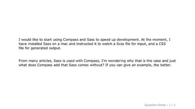 CSS : What are Compass and Sass and how do they differ? смотреть онлайн