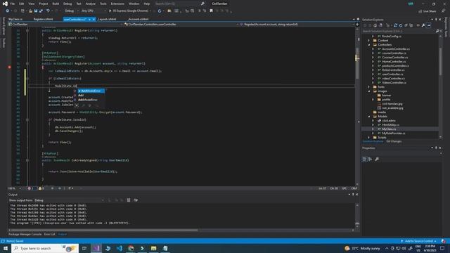 Check Email Id already exists validation in Asp.net MVC c# смотреть онлайн