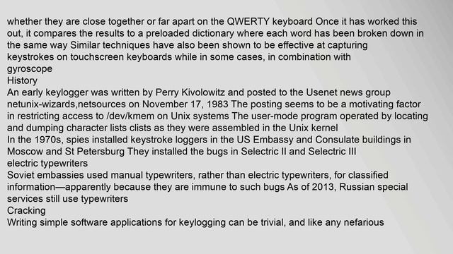 Keystroke logging смотреть онлайн