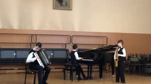 Г. Свиридов вальс к повести «Метель» Маир фортепиано, Виктор саксофон, Лев аккордеон