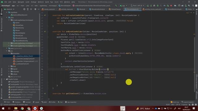NMP 7-3: AlertDialog смотреть онлайн