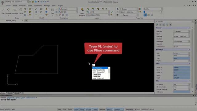 [PART 04] CorelCAD 2021 Line And Pline Essential Training For Beginner смотреть онлайн