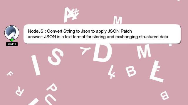 NodeJS : Convert String to Json to apply JSON Patch смотреть онлайн