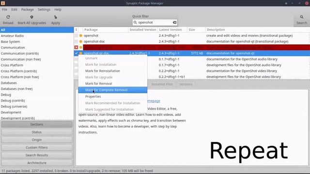 UNINSTALL SOFTWARE IN MX-LINUX (using synaptic manager) #linux #uninstallbloatware смотреть онлайн