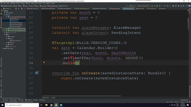 Jak stworzyć powiadomienia ALARM MANAGER & DatePicker & TimePicker - Kotlin & Android #35 смотреть онлайн
