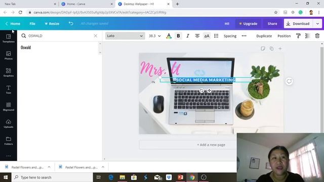 Mrs.U in Tutorial 01: How to make Desktop Wallpaper using Canva.com смотреть онлайн