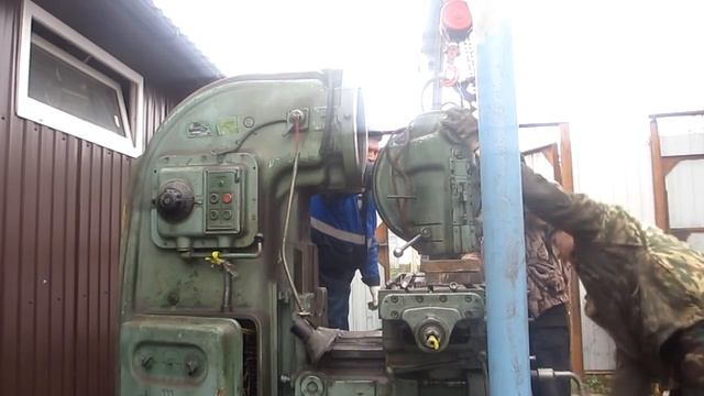 Фрезер 6М12П. Как снять голову с фрезера 6М12П/How To Remove A Head From A Milling Cutter 6M12P.