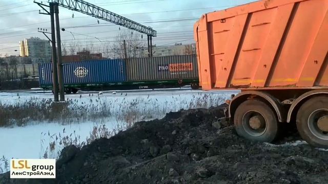 LSLgroup Шушары отсыпка участка под стоянку, поставка котлованного грунта на ваш участок. смотреть онлайн