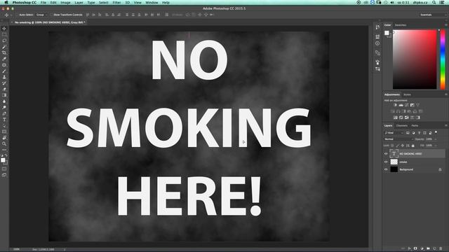 SMOKE BACKGROUND and SMOKE TEXT – Photoshop Tutorial смотреть онлайн