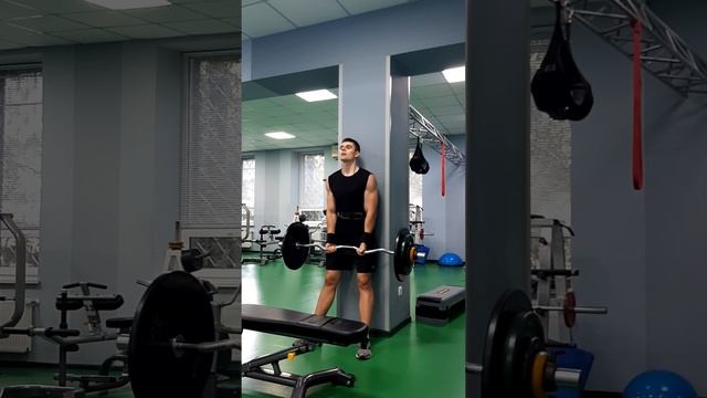 Строгий подъем на бицепс 66кг на 20 повторений ? #motivation