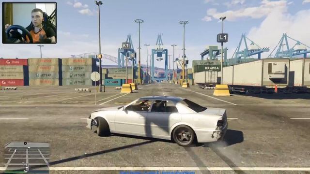 УСТРОИЛ ДРИФТ НА РУЛЕ! КАК ДРИФТИТЬ В ГТА 5 ?! [GTA V Online] смотреть онлайн