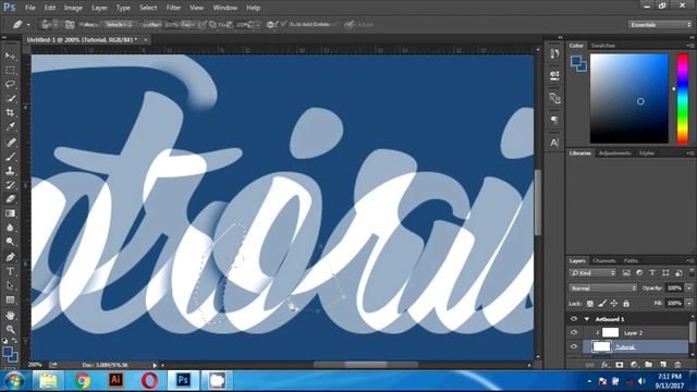 Tutorial Typography Rope Text Dan Brush Color | Adobe Photoshop