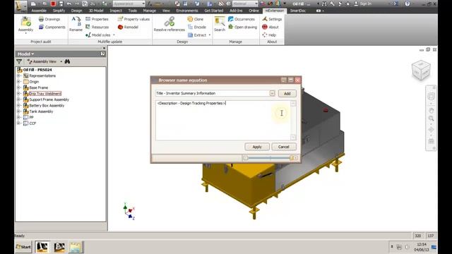 Rename browser nodes in Autodesk Inventor смотреть онлайн