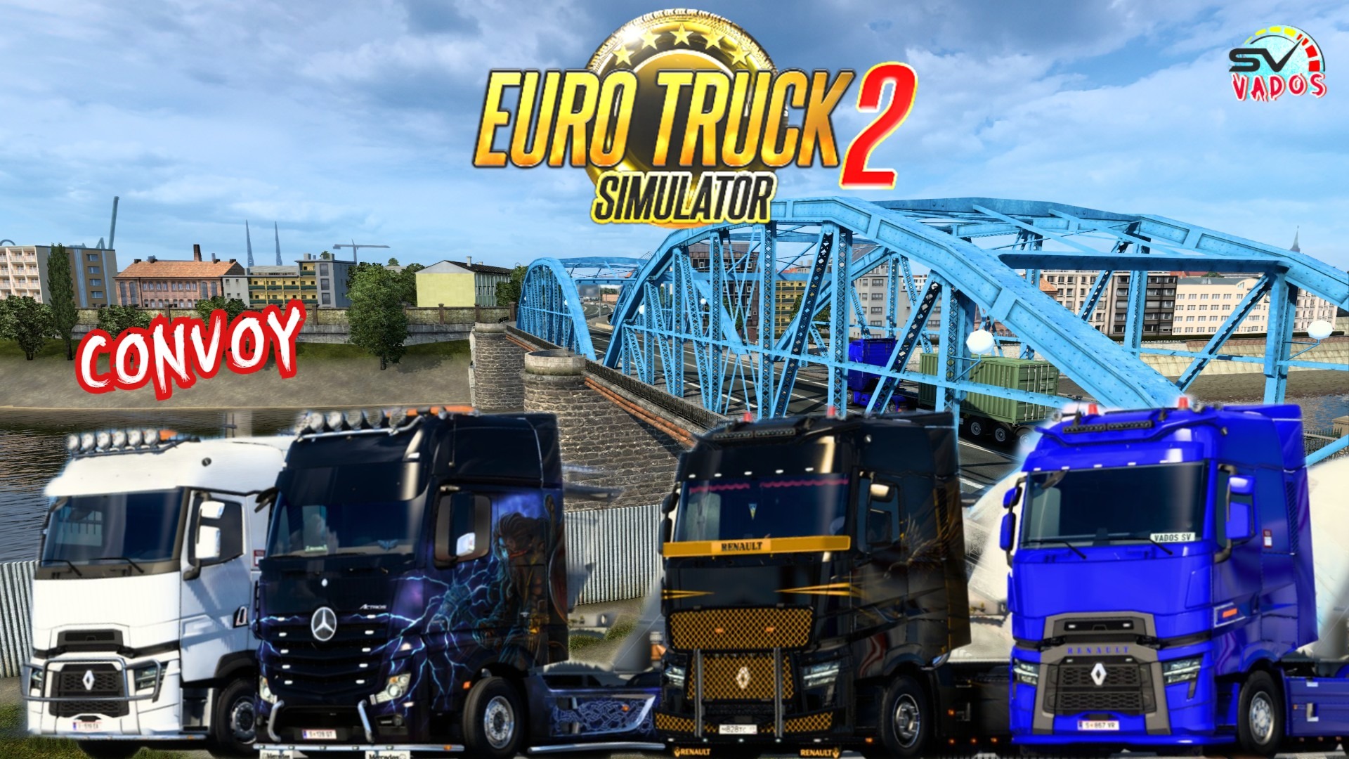 ✅Euro Truck Simulator ?КОНВОЙ SV СВОИ ЛИНИИ смотреть онлайн